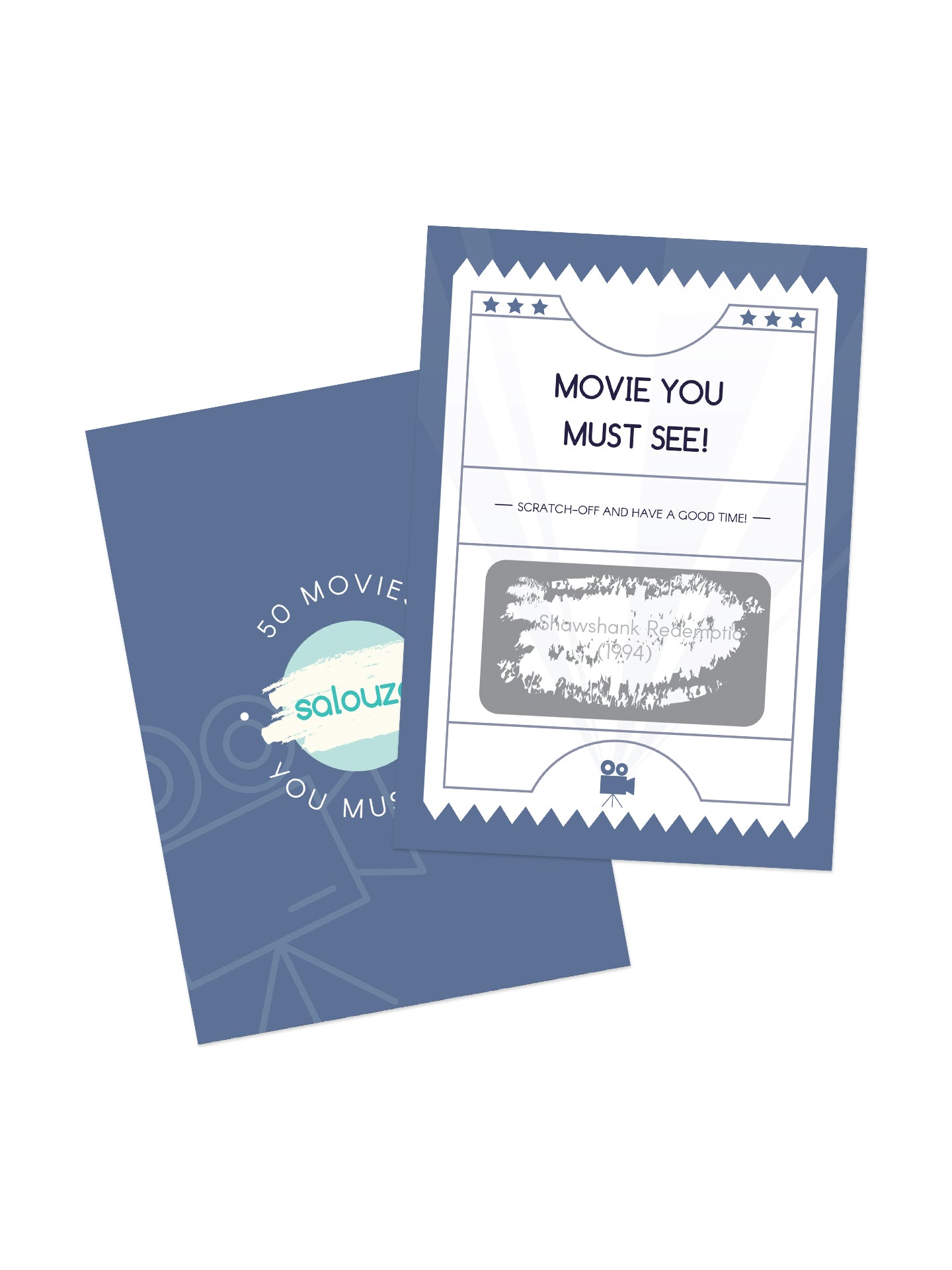 Scratch-off cards set "Perfect date" and "Movies you must see"