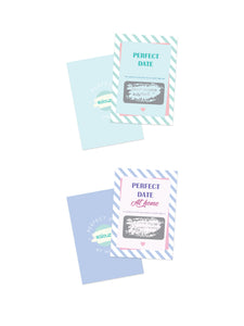 Scratch-off cards set "Perfect date"